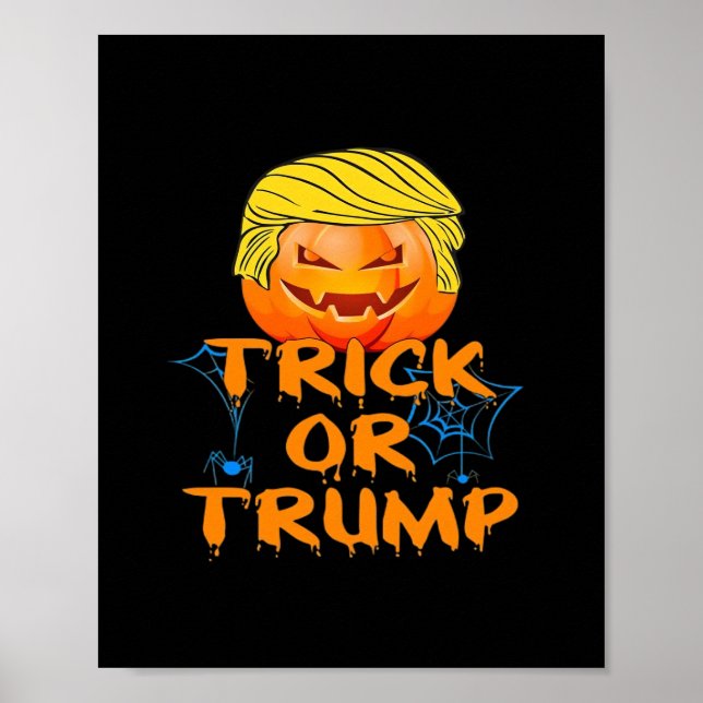 Trumpkin Funny design för Halloween Poster (Framsidan)
