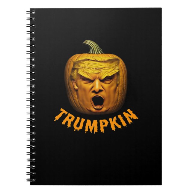 Trumpkin - Funny Donald Pumpkin Halloween Classic Anteckningsbok (Framsidan)