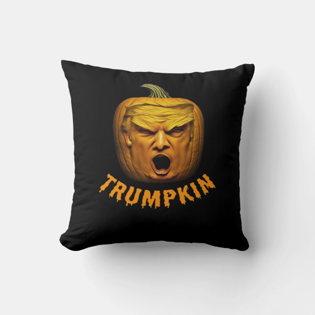 Trumpkin - Funny Donald Pumpkin Halloween Classic Kudde (Framsida)