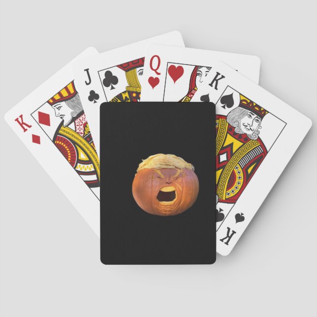 Trumpkin - Funny Halloween Casinokort (Baksidan)