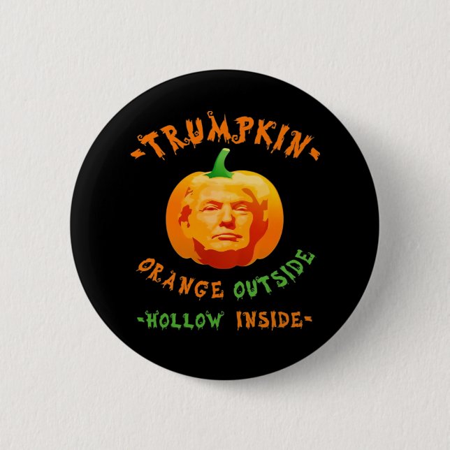 Trumpkin Funny Halloween Classic Knapp (Framsida)