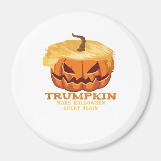 Trumpkin Funny Halloween Pumpkin - Classic Costume Magnet (Framsidan)