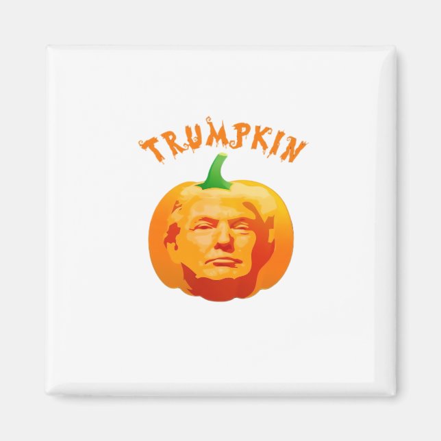 Trumpkin Funny Halloween - Spooky Parody Edition Magnet (Framsidan)