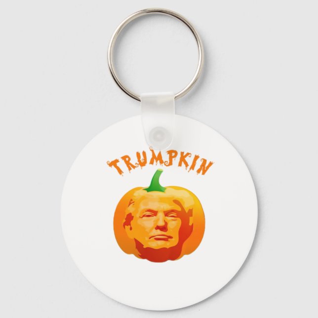 Trumpkin Funny Halloween - Spooky Parody Edition Nyckelring (Framsida)