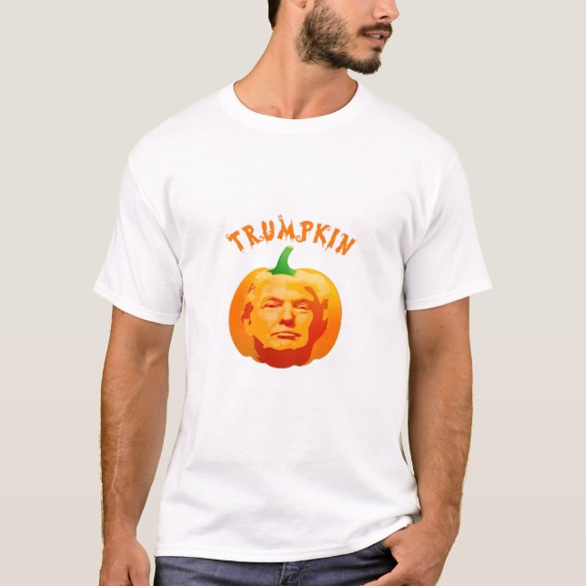 Trumpkin Funny Halloween - Spooky Parody Edition T Shirt (Framsida)