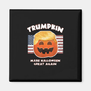 Trumpkin Funny Pumpkin Paj Pun Usa Liberals Hallow Magnet