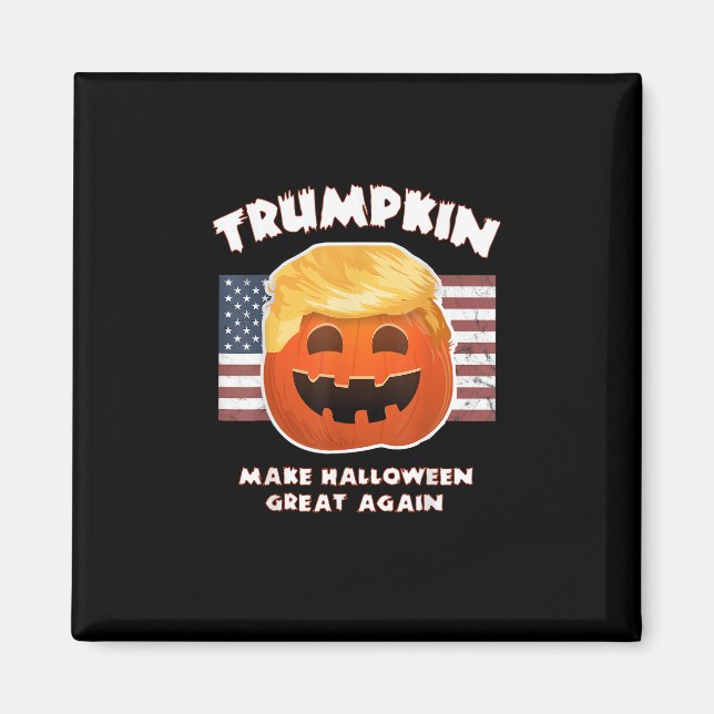Trumpkin Funny Pumpkin Paj Pun Usa Liberals Hallow Magnet (Framsidan)