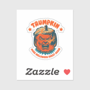 trumpkin gör halloween bra igen rolig klistermärken