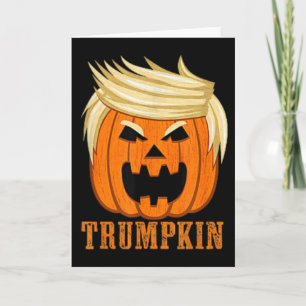 Trumpkin Gör Halloween Större Igen Roligt (2 Sidor Kort