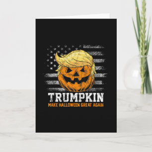 Trumpkin Gör Halloween Större Igen Roligt Trump Ja Kort