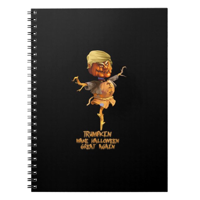 Trumpkin Gör Halloween Underbar igen Anteckningsbok (Framsidan)