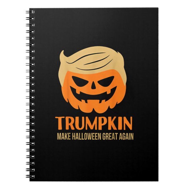 Trumpkin Gör Halloween Underbar igen Anteckningsbok (Framsidan)