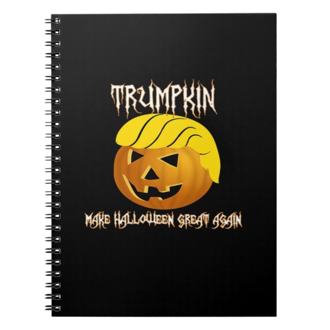 Trumpkin Gör Halloween Underbar igen Anteckningsbok (Framsidan)