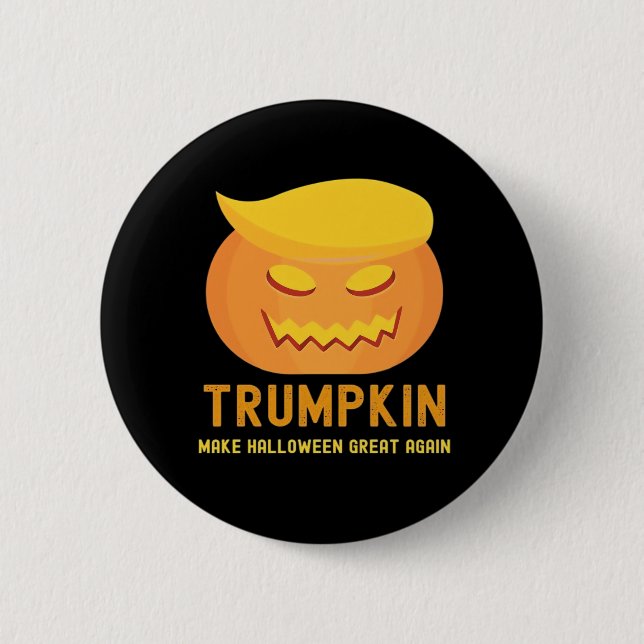 Trumpkin Gör Halloween Underbar igen - Basic Parod Knapp (Framsida)