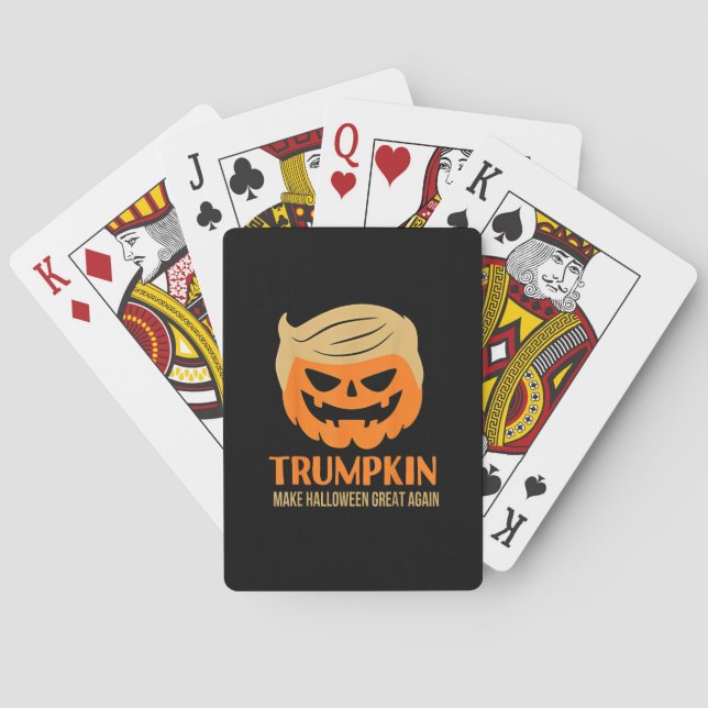 Trumpkin Gör Halloween Underbar igen Casinokort (Baksidan)