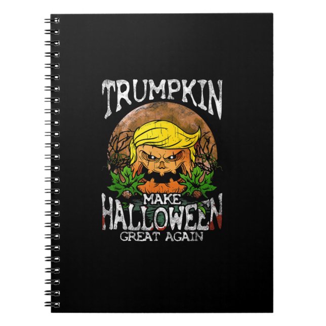 Trumpkin Gör Halloween Underbar igen Gift Anteckningsbok (Framsidan)