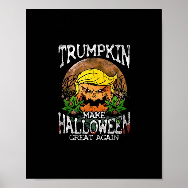 Trumpkin Gör Halloween Underbar igen Gift Poster (Framsidan)