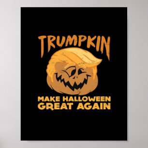 Trumpkin Gör Halloween Underbar igen Halloween Des Poster