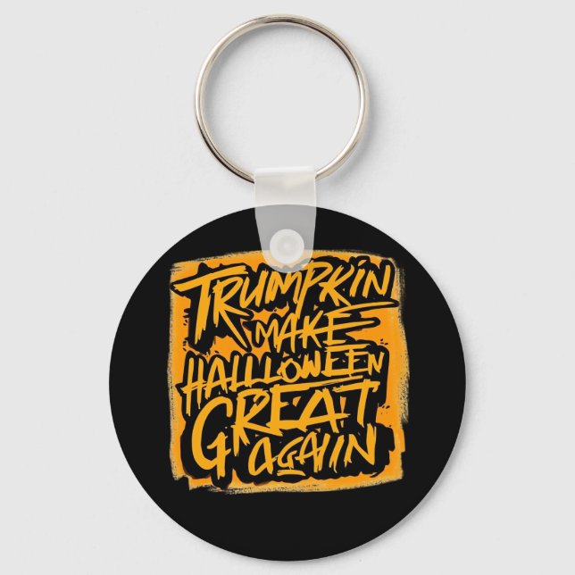 Trumpkin Gör Halloween Underbar igen - höstslott Nyckelring (Framsida)
