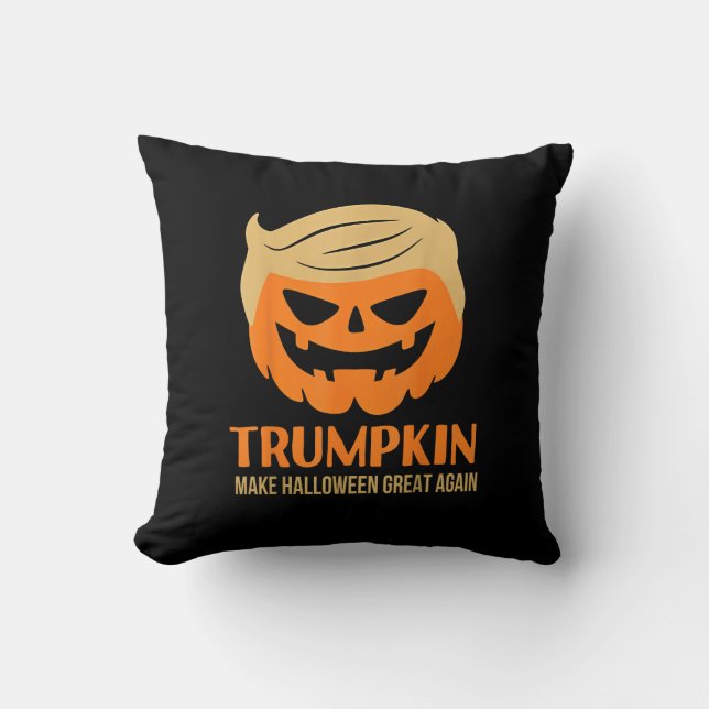 Trumpkin Gör Halloween Underbar igen Kudde (Framsida)