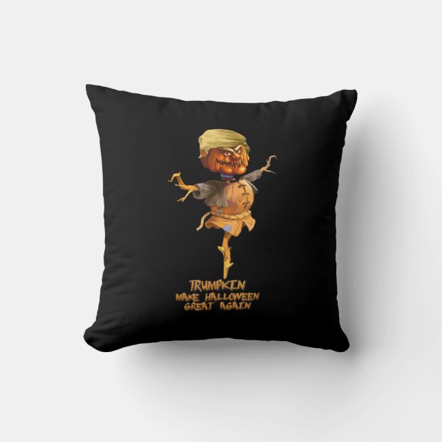 Trumpkin Gör Halloween Underbar igen Kudde (Framsida)