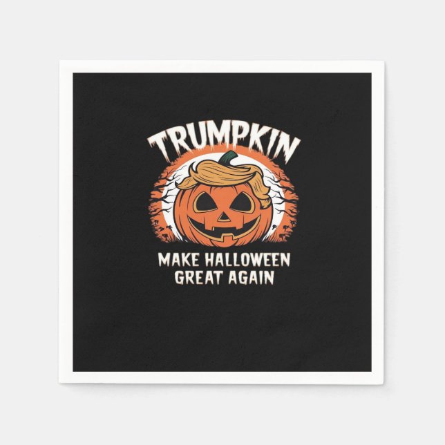 Trumpkin Gör Halloween Underbar igen lustigt Pappersservett (Framsidan)