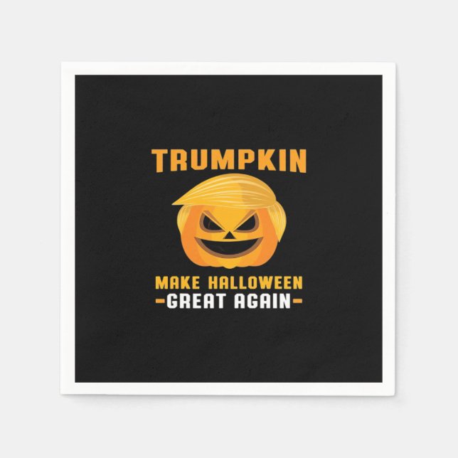 Trumpkin Gör Halloween Underbar igen Pappersservett (Framsidan)
