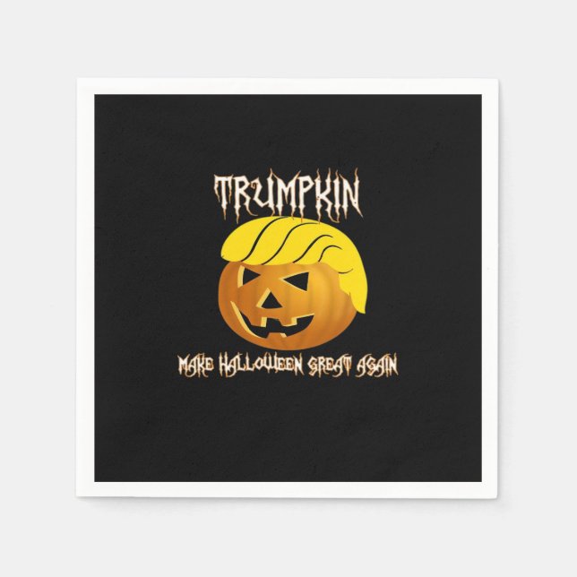 Trumpkin Gör Halloween Underbar igen Pappersservett (Framsidan)