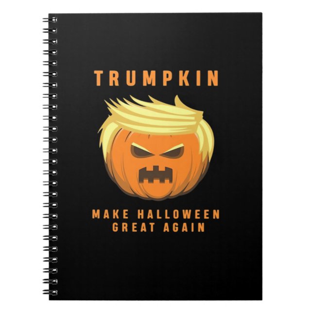 Trumpkin Gör Halloween Underbar igen Passande Anteckningsbok (Framsidan)