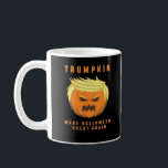 Trumpkin Gör Halloween Underbar igen Passande Kaffemugg<br><div class="desc">En passande Trumpkin "Gör Halloween Underbart igen"-design. Slimmad,  trendig och festlig.</div>