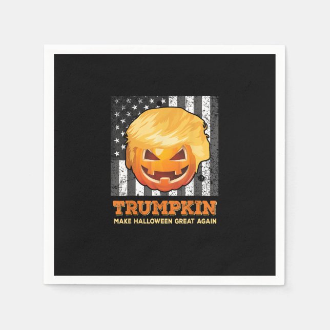 Trumpkin Gör Halloween Underbar igen President Pum Pappersservett (Framsidan)