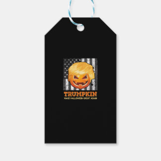 Trumpkin Gör Halloween Underbar igen President Pum Presentetikett