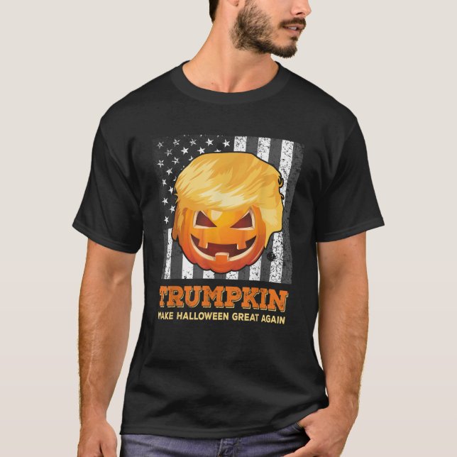 Trumpkin Gör Halloween Underbar igen, president Tr T Shirt (Framsida)