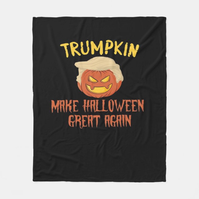 Trumpkin Gör Halloween Underbar igen - roligt Cost Fleecefilt (Framsidan)