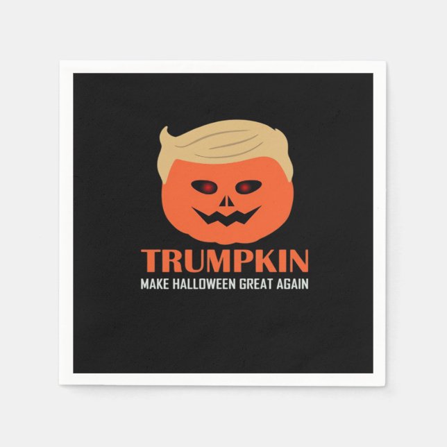 Trumpkin Gör Halloween Underbar igen, roligt P Pappersservett (Framsidan)