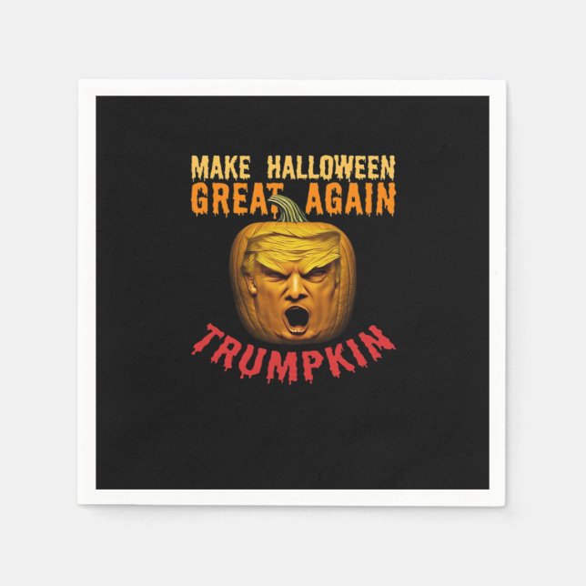 Trumpkin Gör Halloween Underbar igen - roligt Pump Pappersservett (Framsidan)