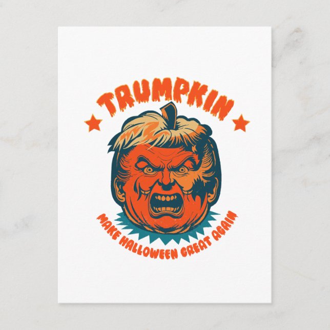 trumpkin gör halloween underbar igen roligt tilläggskort (Framsida)