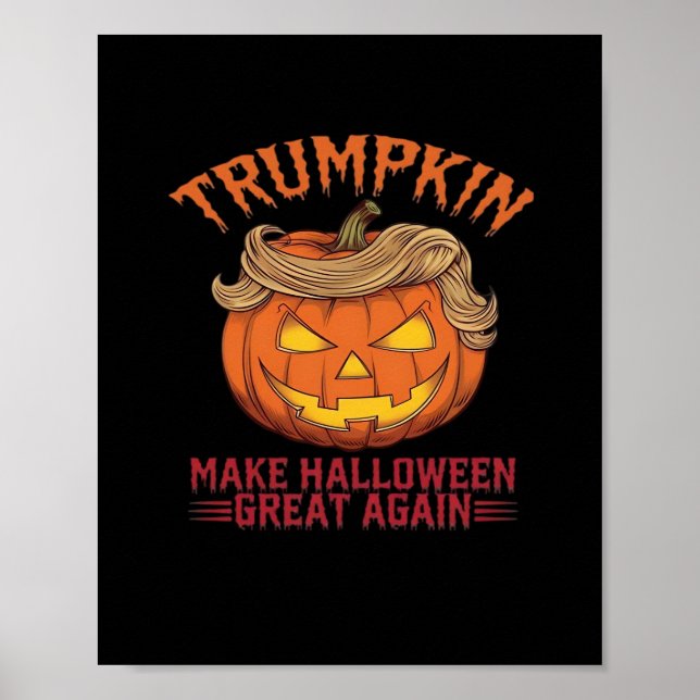 Trumpkin Gör Halloween Underbar igen - Sarcastic S Poster (Framsidan)