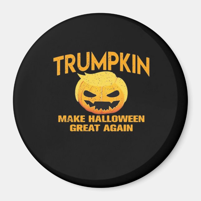 Trumpkin Gör Halloween Underbar igen - Sloth Parod Magnet (Framsidan)