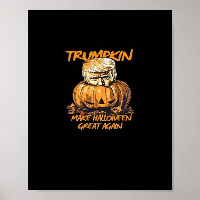 Trumpkin Gör Halloween Underbar igen - Spooky Autu Poster (Framsidan)