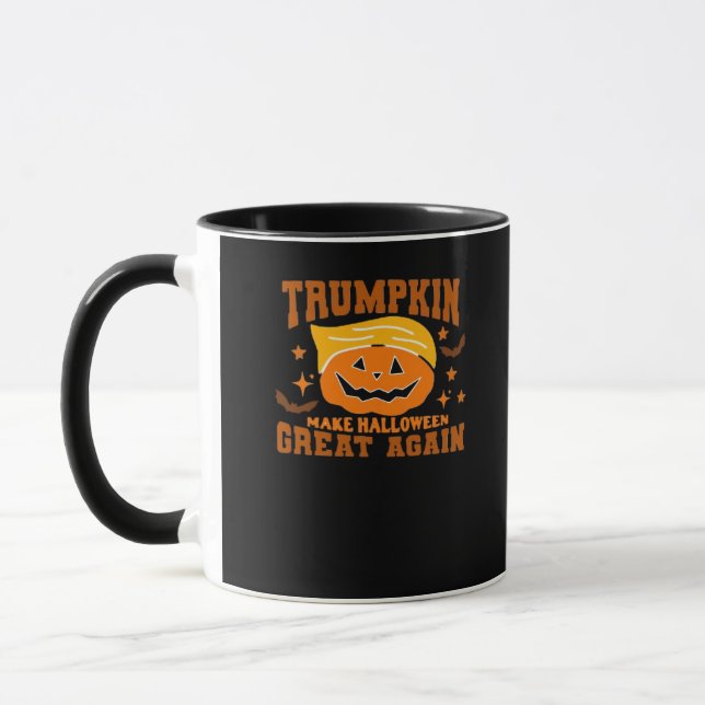 Trumpkin Gör Halloween Underbar igen - Spooky Poli Mugg (Vänster)