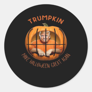 Trumpkin Gör Halloween Underbar igen - Stig mask Runt Klistermärke