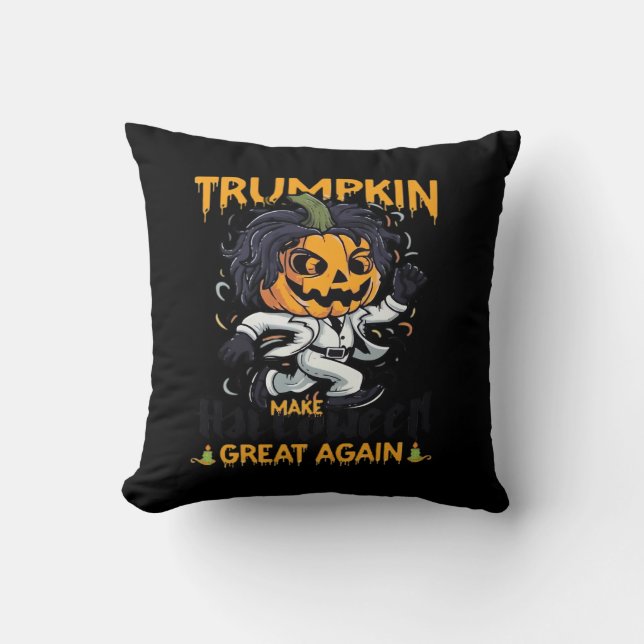 Trumpkin Gör Halloween Underbar igen Trumpkin Cost Kudde (Framsida)