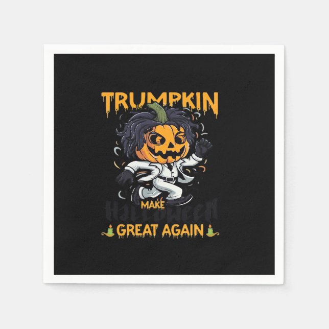 Trumpkin Gör Halloween Underbar igen Trumpkin Cost Pappersservett (Framsidan)