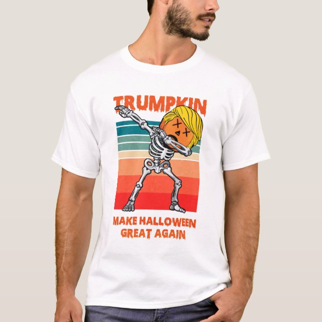 Trumpkin Gör Halloween Underbarare än en gång 3-da T Shirt (Framsida)