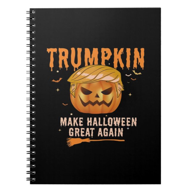 Trumpkin gör Halloween Underbart igen för politike Anteckningsbok (Framsidan)