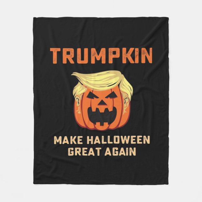 Trumpkin Gör Halloween Underbart igen - Klassisk p Fleecefilt (Framsidan)