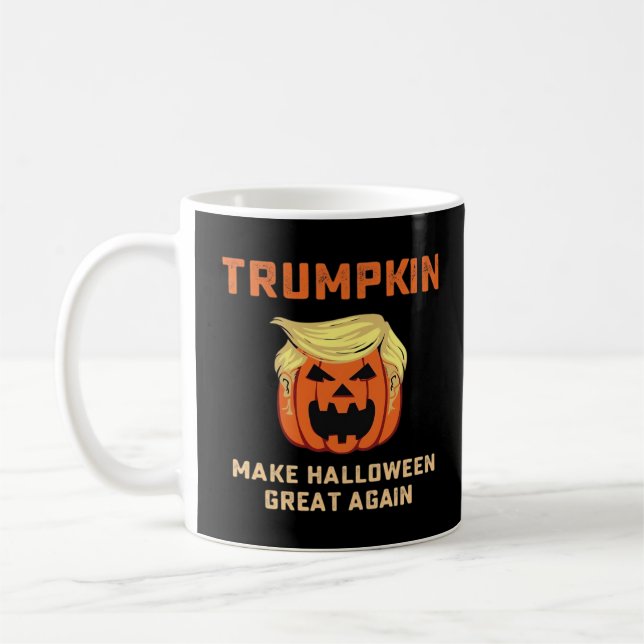 Trumpkin Gör Halloween Underbart igen - Klassisk p Kaffemugg (Vänster)