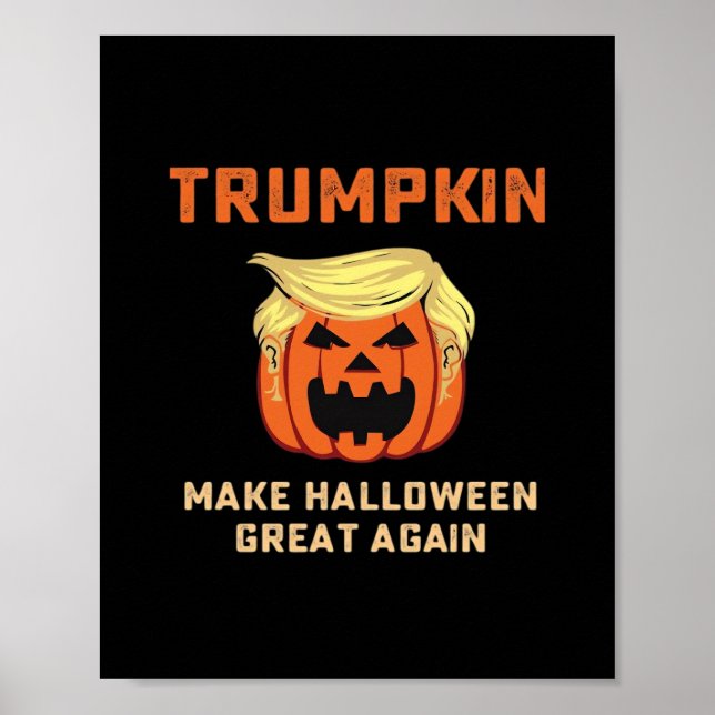 Trumpkin Gör Halloween Underbart igen - Klassisk p Poster (Framsidan)