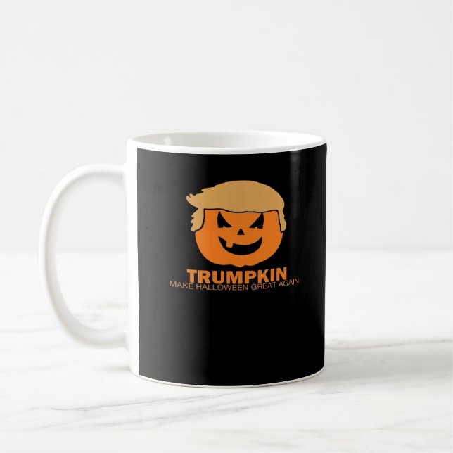 Trumpkin - gör Halloween Underbart igen klassiskt Kaffemugg (Vänster)